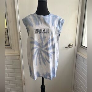Taylor Swift Eras Tour Tie Dye Muscle Tee medium swiftie concert merch